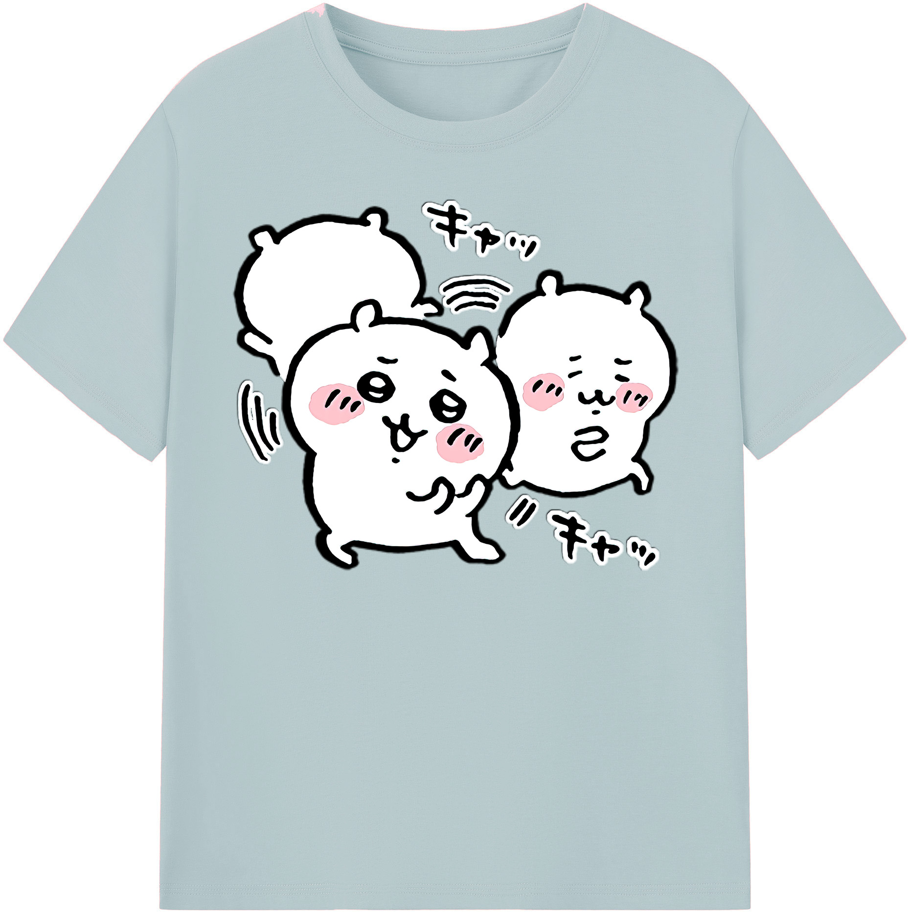 （画像用） ちいかわ ちいかわ Chii-kawa chiikawa 綿100％半袖Tシャツ（フロントプリント）